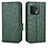 Custodia Portafoglio In Pelle Cover con Supporto C02X per OnePlus 10 Pro 5G Verde