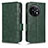 Custodia Portafoglio In Pelle Cover con Supporto C02X per OnePlus 11 5G Verde