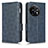 Custodia Portafoglio In Pelle Cover con Supporto C02X per OnePlus Ace 2 5G Blu