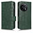 Custodia Portafoglio In Pelle Cover con Supporto C02X per OnePlus Ace 2 5G Verde