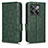 Custodia Portafoglio In Pelle Cover con Supporto C02X per OnePlus Ace Pro 5G Verde