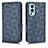 Custodia Portafoglio In Pelle Cover con Supporto C02X per OnePlus Nord 2 5G Blu