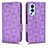 Custodia Portafoglio In Pelle Cover con Supporto C02X per OnePlus Nord 2 5G Viola