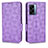 Custodia Portafoglio In Pelle Cover con Supporto C02X per OnePlus Nord N300 5G Viola