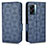 Custodia Portafoglio In Pelle Cover con Supporto C02X per Oppo A77 5G Blu