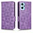 Custodia Portafoglio In Pelle Cover con Supporto C02X per Oppo A96 4G Viola