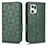 Custodia Portafoglio In Pelle Cover con Supporto C02X per Oppo Find X5 Pro 5G Verde