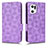 Custodia Portafoglio In Pelle Cover con Supporto C02X per Oppo Find X5 Pro 5G Viola