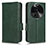 Custodia Portafoglio In Pelle Cover con Supporto C02X per Oppo Find X6 5G Verde