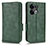 Custodia Portafoglio In Pelle Cover con Supporto C02X per Oppo Reno9 Pro+ Plus 5G Verde