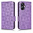 Custodia Portafoglio In Pelle Cover con Supporto C02X per Realme 10 Pro+ Plus 5G Viola