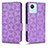 Custodia Portafoglio In Pelle Cover con Supporto C02X per Realme C30 Viola