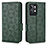 Custodia Portafoglio In Pelle Cover con Supporto C02X per Realme GT2 Pro 5G Verde