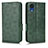 Custodia Portafoglio In Pelle Cover con Supporto C02X per Samsung Galaxy A03 Core Verde