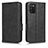 Custodia Portafoglio In Pelle Cover con Supporto C02X per Samsung Galaxy A03s Nero