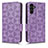 Custodia Portafoglio In Pelle Cover con Supporto C02X per Samsung Galaxy A04s Viola