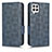 Custodia Portafoglio In Pelle Cover con Supporto C02X per Samsung Galaxy A12 5G Blu