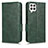 Custodia Portafoglio In Pelle Cover con Supporto C02X per Samsung Galaxy A12 Nacho Verde