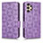 Custodia Portafoglio In Pelle Cover con Supporto C02X per Samsung Galaxy A13 4G Viola