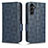 Custodia Portafoglio In Pelle Cover con Supporto C02X per Samsung Galaxy A14 4G Blu