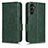 Custodia Portafoglio In Pelle Cover con Supporto C02X per Samsung Galaxy A14 4G Verde