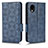 Custodia Portafoglio In Pelle Cover con Supporto C02X per Samsung Galaxy A22 5G SC-56B Blu