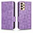 Custodia Portafoglio In Pelle Cover con Supporto C02X per Samsung Galaxy A23 4G Viola