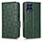 Custodia Portafoglio In Pelle Cover con Supporto C02X per Samsung Galaxy M53 5G Verde