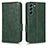 Custodia Portafoglio In Pelle Cover con Supporto C02X per Samsung Galaxy S22 Plus 5G Verde