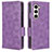 Custodia Portafoglio In Pelle Cover con Supporto C02X per Samsung Galaxy Z Fold5 5G Viola