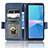 Custodia Portafoglio In Pelle Cover con Supporto C02X per Sony Xperia 10 III SO-52B