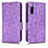 Custodia Portafoglio In Pelle Cover con Supporto C02X per Sony Xperia 10 III SO-52B Viola