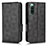 Custodia Portafoglio In Pelle Cover con Supporto C02X per Sony Xperia 10 IV SO-52C Nero