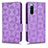 Custodia Portafoglio In Pelle Cover con Supporto C02X per Sony Xperia 10 IV SO-52C Viola