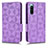 Custodia Portafoglio In Pelle Cover con Supporto C02X per Sony Xperia 10 V Viola