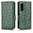 Custodia Portafoglio In Pelle Cover con Supporto C02X per Sony Xperia 5 III Verde