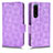 Custodia Portafoglio In Pelle Cover con Supporto C02X per Sony Xperia 5 III Viola