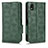 Custodia Portafoglio In Pelle Cover con Supporto C02X per Sony Xperia Ace III SO-53C Verde