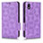 Custodia Portafoglio In Pelle Cover con Supporto C02X per Sony Xperia Ace III SO-53C Viola