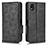 Custodia Portafoglio In Pelle Cover con Supporto C02X per Sony Xperia Ace III SOG08 Nero