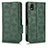 Custodia Portafoglio In Pelle Cover con Supporto C02X per Sony Xperia Ace III SOG08 Verde