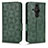 Custodia Portafoglio In Pelle Cover con Supporto C02X per Sony Xperia PRO-I Verde