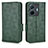 Custodia Portafoglio In Pelle Cover con Supporto C02X per Vivo iQOO Z6 Pro 5G Verde