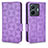 Custodia Portafoglio In Pelle Cover con Supporto C02X per Vivo iQOO Z6 Pro 5G Viola