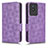 Custodia Portafoglio In Pelle Cover con Supporto C02X per Vivo Y02t Viola