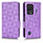 Custodia Portafoglio In Pelle Cover con Supporto C02X per Xiaomi Black Shark 5 5G Viola