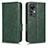 Custodia Portafoglio In Pelle Cover con Supporto C02X per Xiaomi Mi 12T 5G Verde