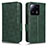 Custodia Portafoglio In Pelle Cover con Supporto C02X per Xiaomi Mi 13 5G Verde