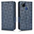 Custodia Portafoglio In Pelle Cover con Supporto C02X per Xiaomi POCO C3 Blu