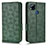 Custodia Portafoglio In Pelle Cover con Supporto C02X per Xiaomi POCO C31 Verde